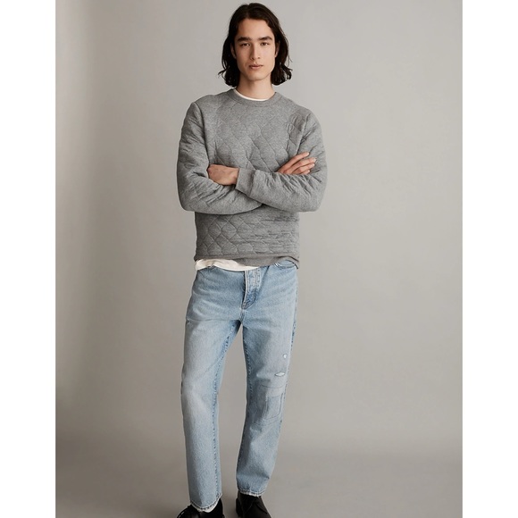 Madewell Quilted Sweatshirt Pullover XL - Picture 1 of 8